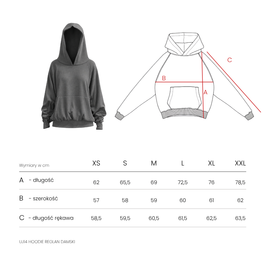 Hoodie Reglan Damski